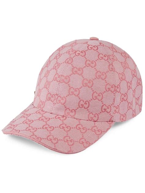 gucci canvas baseball cap pink.